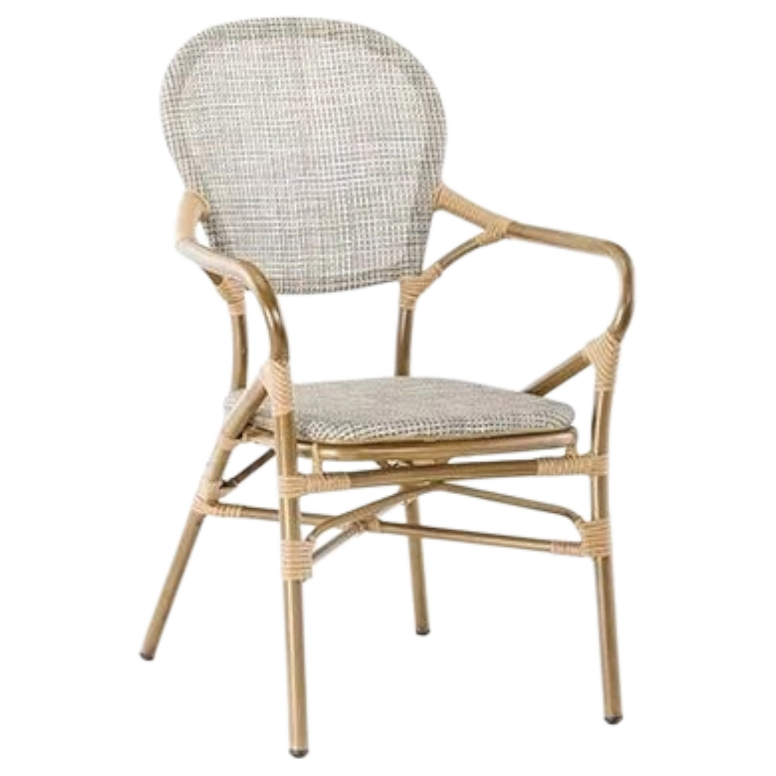 1268037044_2804-E7040 OutDoor Chair - E7040 Armchair — Bamboo — White
