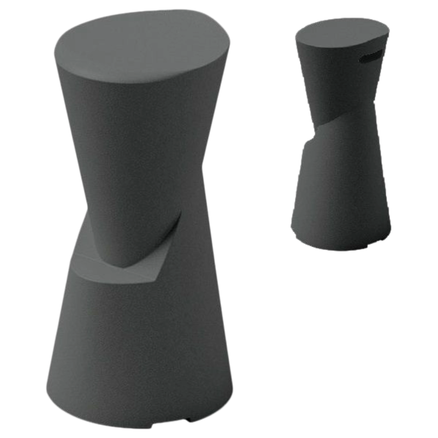 1327004001_DOT-stool-anthracite DOT BarStool - Anthracite - Plastic