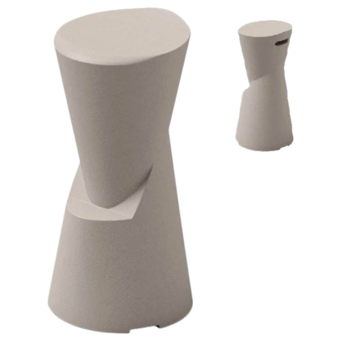 DOT BarStool - Taupe - Plastic