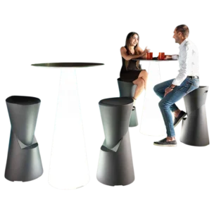DOT Bar Table Base - White - Plastic