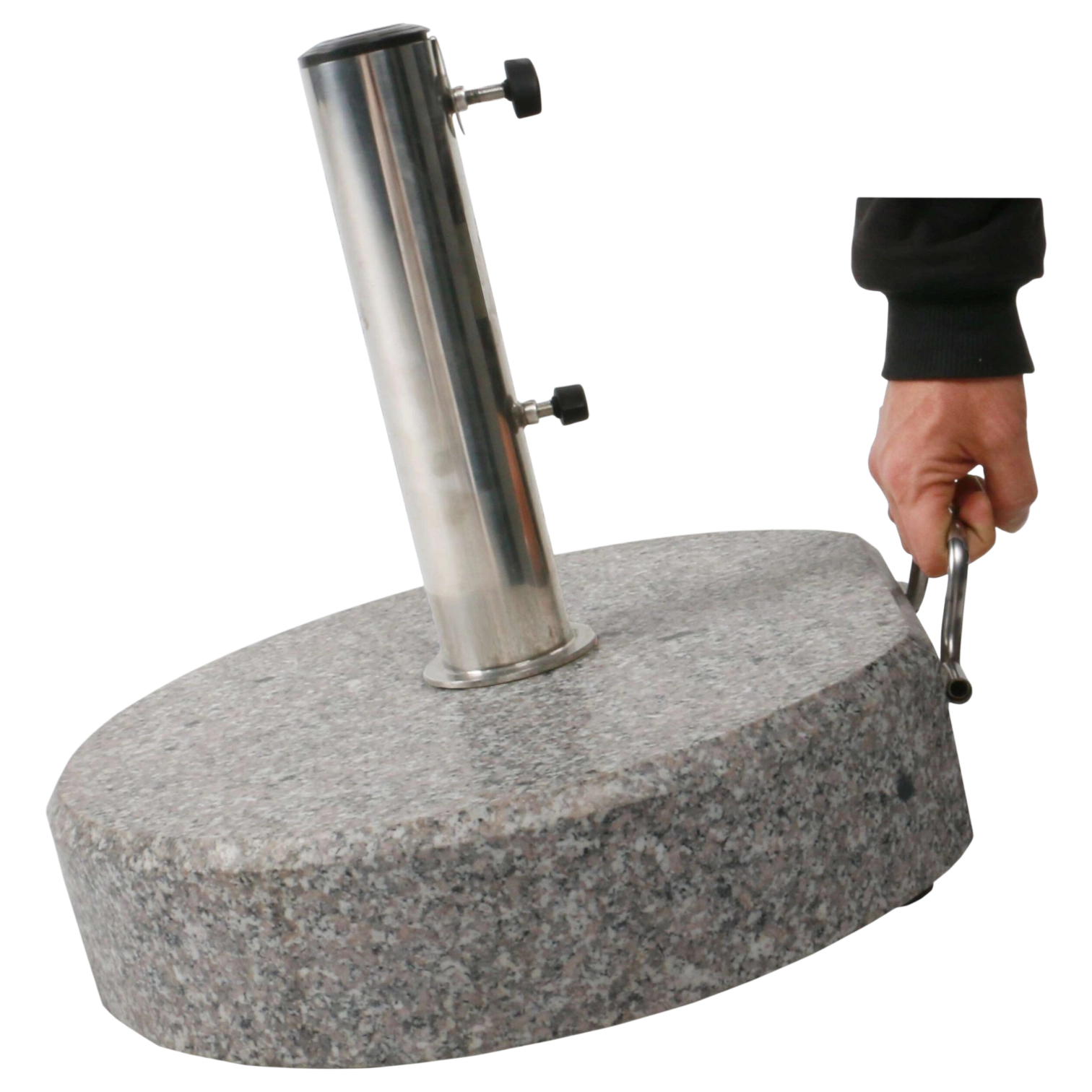 1328006002_GR50-020-1-scaled Round Umbrella Base - 50kg - STAINLESS STEEL TUBE Granite