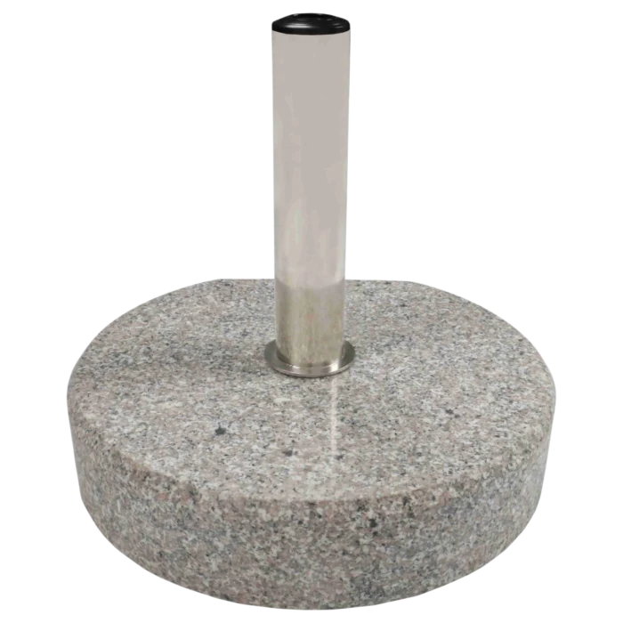 Round Umbrella Base - 35kg - STAINLESS STEEL TUBE Granite