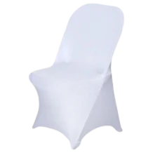 Catering cloth chair - White