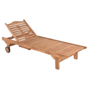 Out Door Sunbed- HUDSON - Teak,Wood - 200x65xH32cm