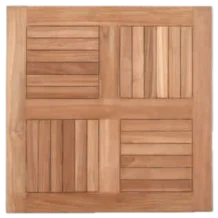 OutDoor Square Table Top - Bistro- Wood Teak - 80x80cm