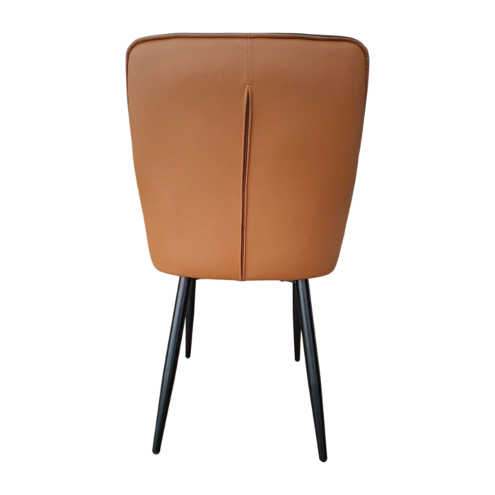 iora Dining Chair — PU Camel/ Grey - L55xD59xH87cm
