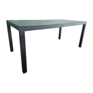 Vigo Dining Table — Aluminum, Glass - Dark Grey - 180x90xH72cm