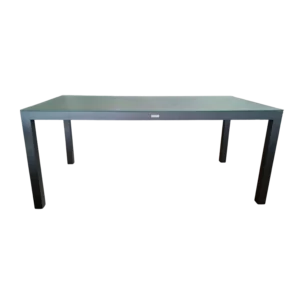 Vigo Dining Table — Aluminum, Glass - Dark Grey - 180x90xH72cm