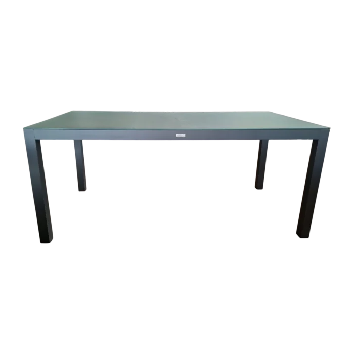 Vigo Dining Table — Aluminum, Glass - Dark Grey - 180x90xH72cm