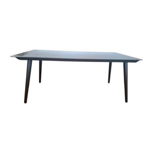 Maren Dining Table — Metal, Glass - Grey - 180x90cm