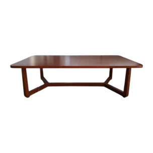 Coffee Table – Trestle – Front View– Dirty OAK - 126x65xH35cm