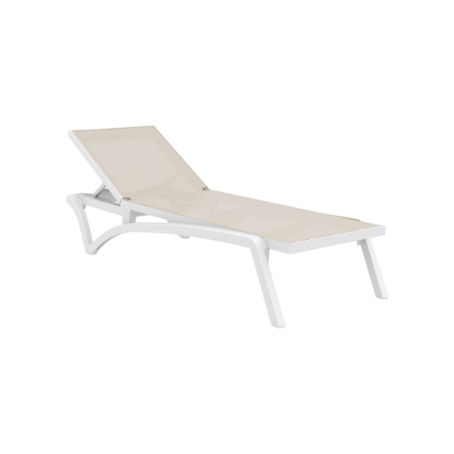 001291004011_ZO-PACIFIC_WHITE_TAUPE Capri Sunbed - Image 1