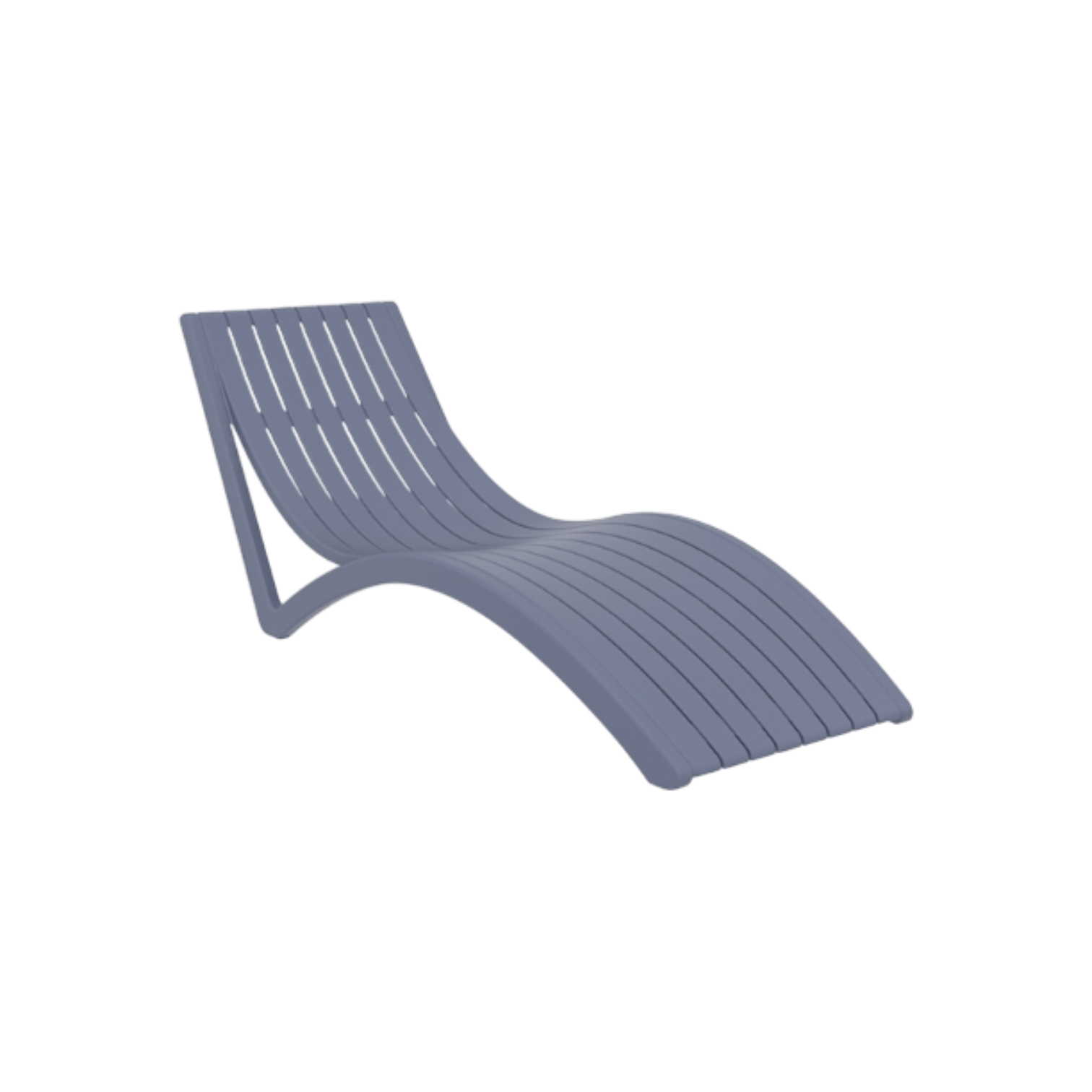 001291004057_ZO-SLIM_DARK GREY OutDOOR Solea Sun Lounger - DARK GREY- POLYPROPYLINE-72x180xH70cm