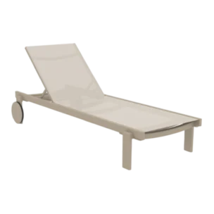 OutDoor Sunbed- Casablanca-POLYPROPYLINE,TEXtLINE-Taupe-74X190X31cm