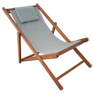 Relax Folding Chair - Capri - Textline- Wood TEAK