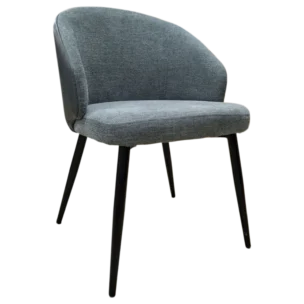 DINING CHAIR FABRIC & PU L56xD60xH79cm