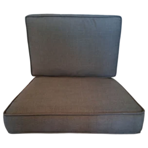 1Seated Sofa Outdoor ALuminium Cushion Dark Grey- Fabric