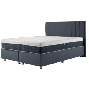 Storage Bed - RODIN,EVOSLEEP- FABRIC,MICROFIBER - DARK GREY - SIDE VIEW
