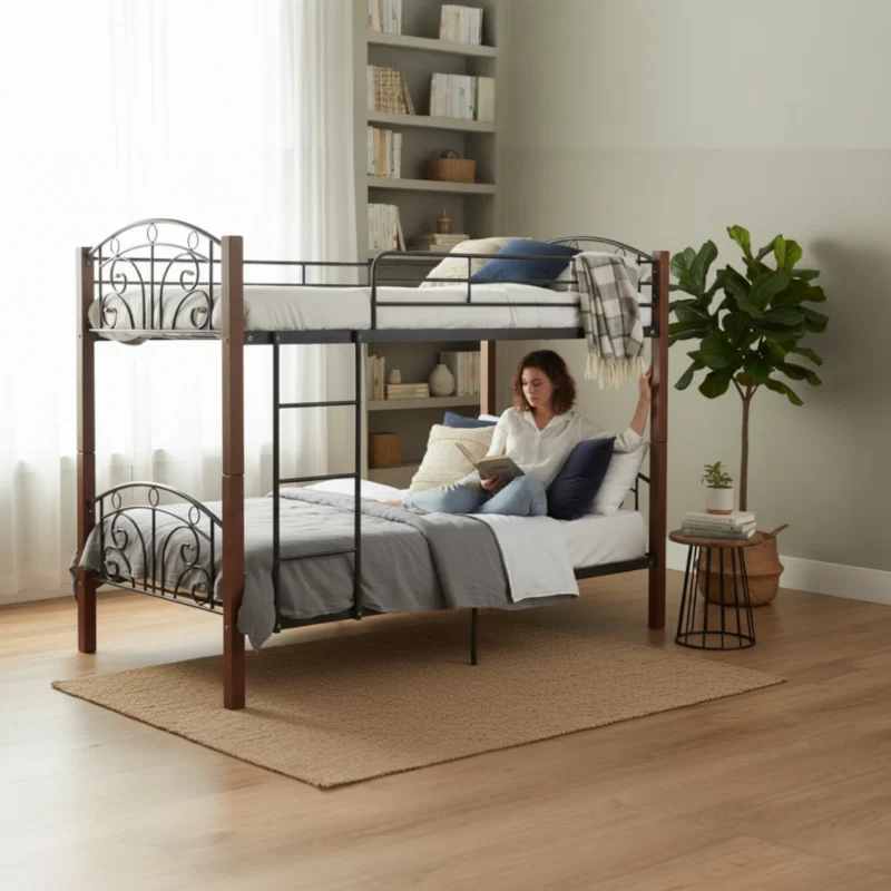 Bunk Bed Is Perfect for Small Bedrooms Morpheus Double Decker Bed 3 inch