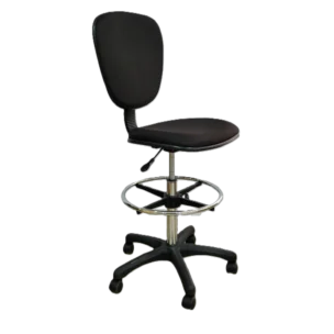 LiftPro Drafting Chair - Black - Fabric - 46x57x106/131cm