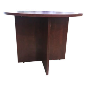 Meridian Round Meeting Table - Melamine - D brown - DIA100
