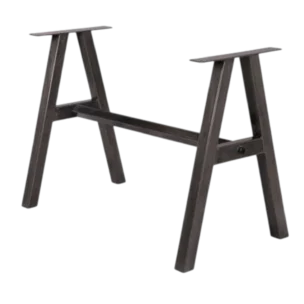 Plaza Table Base - Welded Steel - Black - 102x55xH72cm