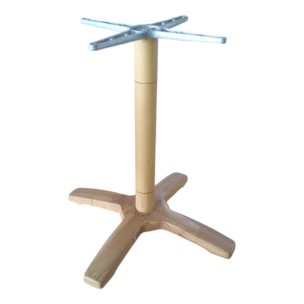 Tropical Table Base - Aluminum - Bamboo