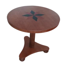 Coffee Table – Aurora – Side View – Cherry - dia60xH60cm