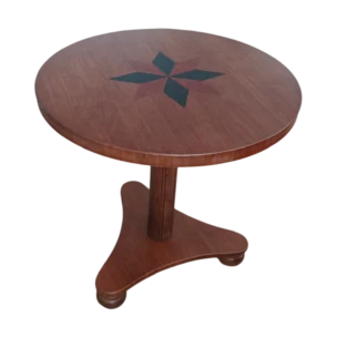 Coffee Table – Aurora – Side View – Cherry - dia60xH60cm
