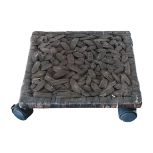 Siena Square Base 30 - BASE POT W With Wheels- Dark Brown