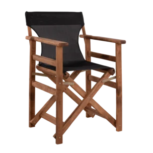 Director Chair frame - KARIDI (ANG) - Wood -Black Textline - 54x57x58.5