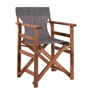 Director Chair frame - KARIDI (ANG) - Wood -Grey Textline - 54x57x58.5
