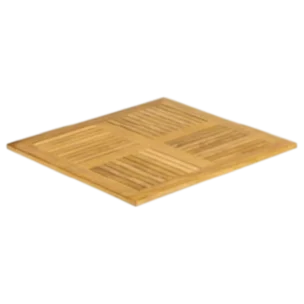 OutDoor Square Table Top - Bistro 2- Wood Teak - 70x70cm