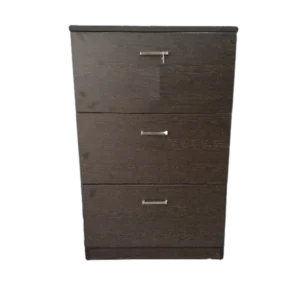 Caddy 3 Drawers Unit- Dark Walnut - 48.4X62.5X75 cm