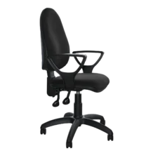 Orion Office Chair - Fabric and plastic, Black