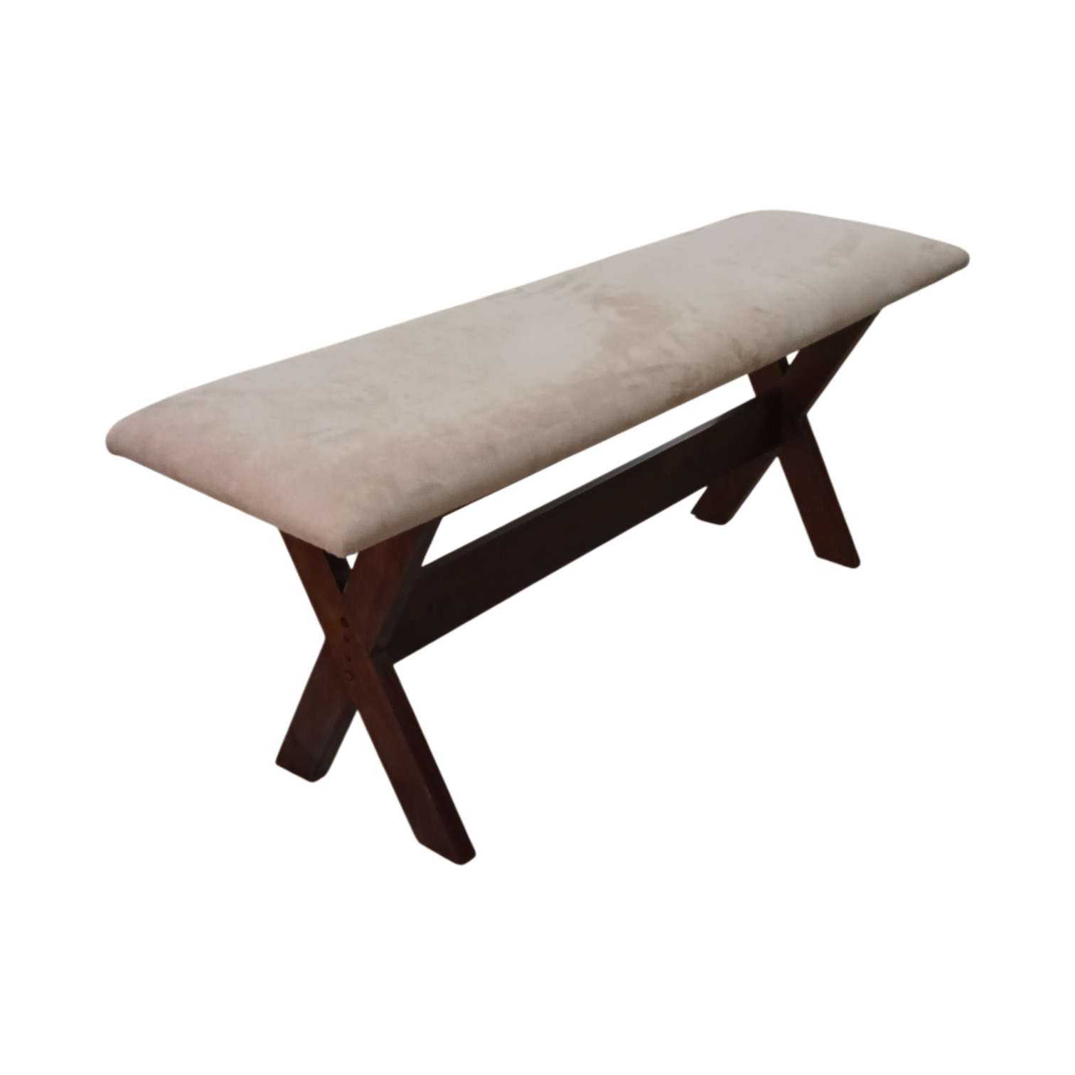 012035039012--SHC-221 Valera Upholstered Bench - Wooden - beige upholstery - 114x36x45CM