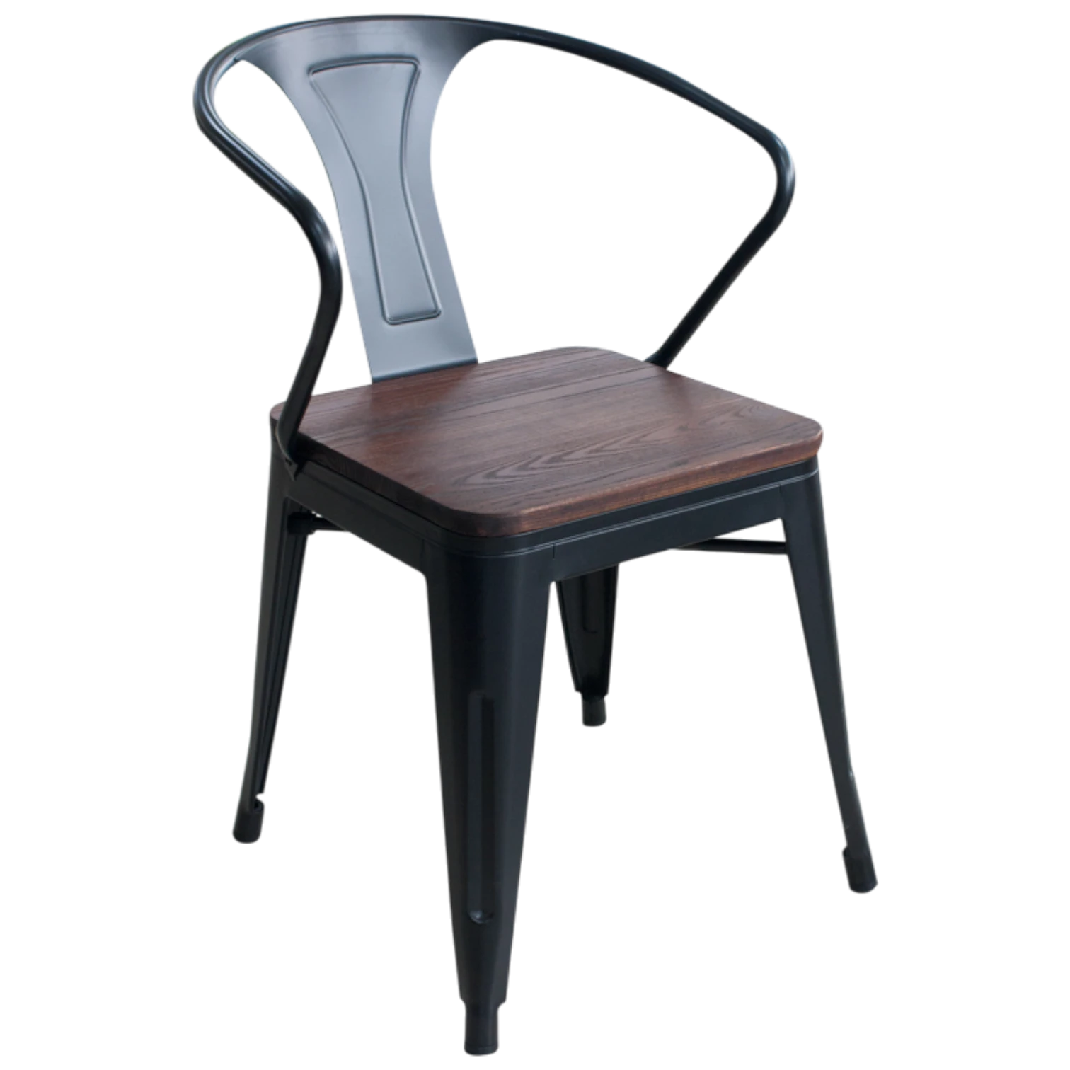 012309039003_AM-M718H METAL ARMCHAIR WITH WOOD