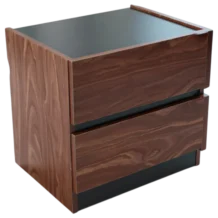 Mercedes Night Stand - melamine - walnut - 43x50xh48cm
