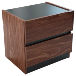 Mercedes Night Stand - melamine - walnut - 43x50xh48cm