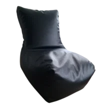 Doria Bean Bag - Black PU - L shape