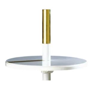 Aphrodite Umbrella Table - White - plastic - diam. 39xH8cm