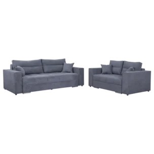 3 Seater Sofa and 2 Seater Sofa Dark Grey / Anthracite Set