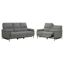 3 Seater ELECTRIC Sofa and 2 seater electric sofa – Grey Fabric Upholstery