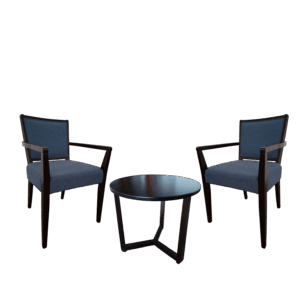 Dinning/Kitchen ArmChair and Coffee table — Helsinki Coffee set — Fabric, Solid Wood, Wood