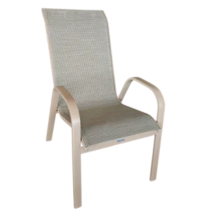Lima Chair — Aluminum — Beige- TEXTLINE