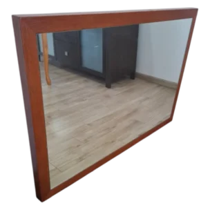 CASSANDER WOODEN MIRROR 100X80X2.5 MAHOGANY