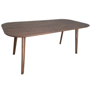 NEW Orleans Dining Table — Veneer, Wood — 180(L) x 90(D) x 75(H) cm Walnut
