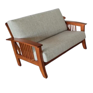 Boden 2-Seater Sofa - Beige - 2st -Seated Sofa with wooden legs and fabric
