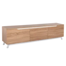 Honore Modern TV Stand - Melamine wood - Light Oak- 180x35xH49cm