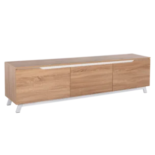 Honore Modern TV Stand - Melamine wood - Light Oak- 180x35xH49cm